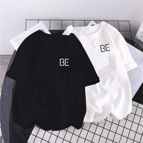 Summer Short-Sleeved T-shirt for Women Loose All-Matching Letter Printed Top Graphic Tshirts Casual Base O-neck Tees Streetwear