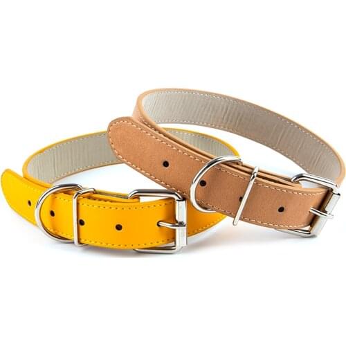 1PC Popular Adjustable Colorful Pet Collars Kitten Cat Collar PU Leather Neck Strap Safe For Dogs Soft Pet Supplies