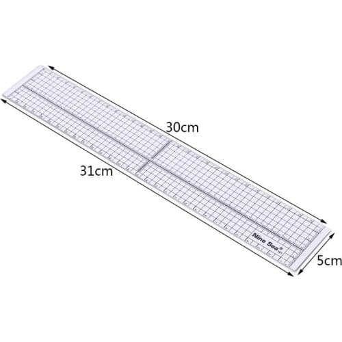 1PC Quilting Sewing Patchwork Foot Aligned Ruler Grid Cutting Edge Tailor Crafts