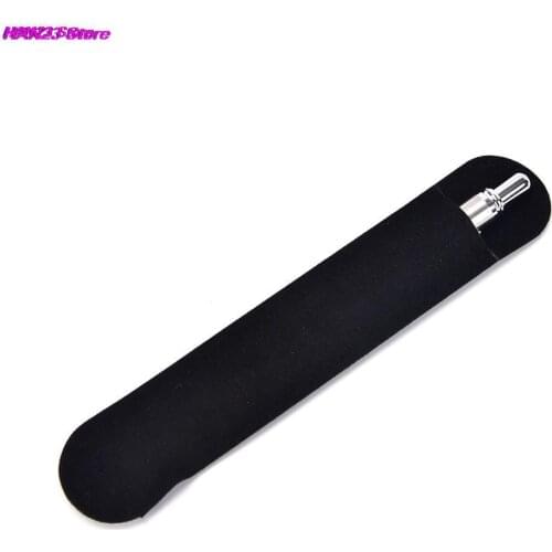 10 Pcs Black Velvet Pen Pouch Sleeve Holder Single Pen Bag Case Pencil Bag