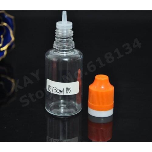 2300pcs 1 oz dropper bottle 30 ml PET bottle with long thin tip for liquid