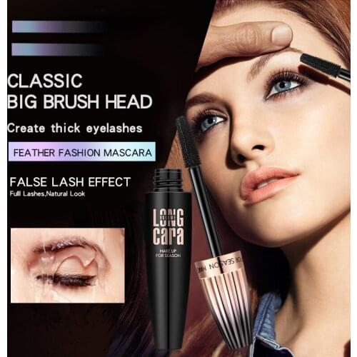 MACFEE black mascara volume brush curling lengthening thick eyelash extension long lasting waterproof 4D mascara MA008