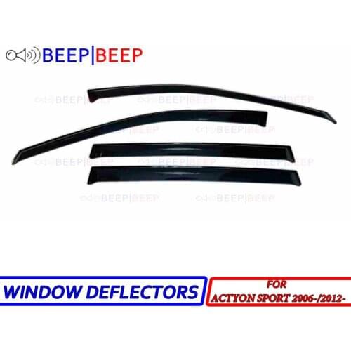 For Ssang Yong Actyon Sport 2006-/2012- car window deflectors car wind deflector guard rain vent visor cover styling accessories