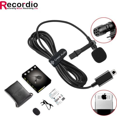 GAM-140L Professional Lavalier Lapel Microphone with Clip for Phone Interview