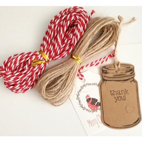 10M 20M cotton rope Craft Handwork Hand woven rope DIY Hemp Rope For Tag/Party Wedding Gift Wrapping Cords Thread Wire Line