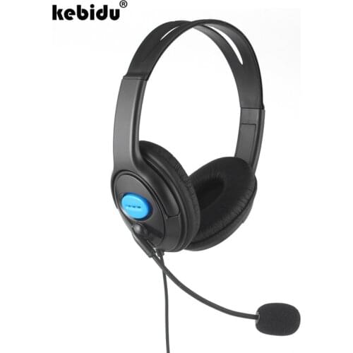 Kebidu 2018 New Gaming Headphones Headset with Mic 1.9M Wired for PS4 Sony PlayStation 4 for PC Computer 3.5mm Game Headphone