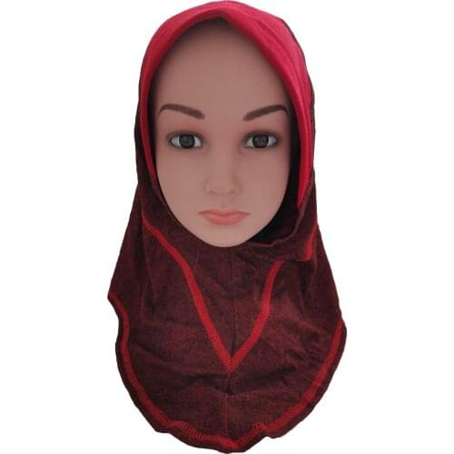 Islamic Muslim Kids Girls Hijab Headscarf Wrap Shawls Underscarf Cap Amira Scarf Turban Neck Cover Headwrap Amira Prayer Hat New