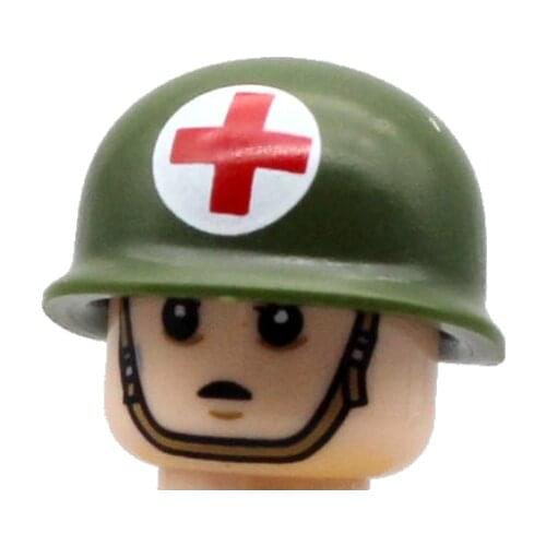 Military Army US Medical Soldiers Figures Building Blocks WW2 Infantry Marine Corps Helmet Weapon Guns Parts Mini Bricks Toys