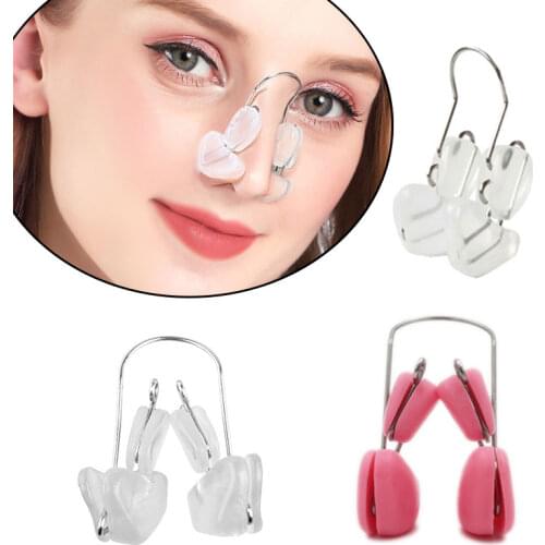 Beautiful Nose Corrector, Soft Silicone Nose Bridge Clip, Nose Pad Reduction Clip, Lifting Plastic Orthopedic Clip Nose Slimmer