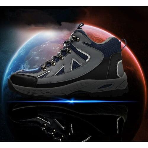 Steel Toe Cap High cut Safety Shoes Men Women Puncture Proof Construction Work sneakers New Breathable anti-skid safety shoes