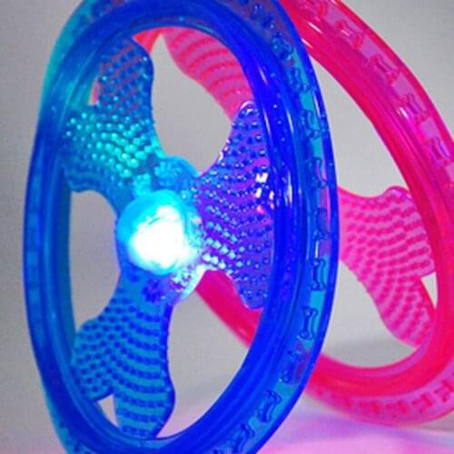 Flying Disc Dog Sport Toys With Flashing LED Lights Light Up Pet Disk For Ultimate Night Time Play Funny Dog Toy