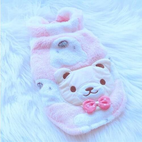 Cute Cartoon Dog Vest Coat Jacket Winter Dog Clothes Cat Chihuahua Yorkie Clothing Poodle Bichon Pomeranian Schnauzer Pet Outfit