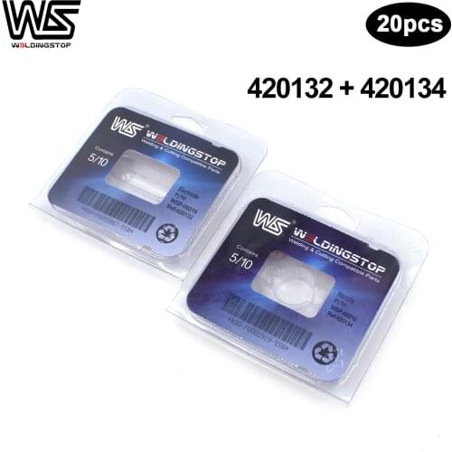 WS 420134 + 420132 AIR T30 Nozzle Tips + Electrodes Pwmx 30 Plasma cutting Consumables replacement kits 10+10pcs/lot