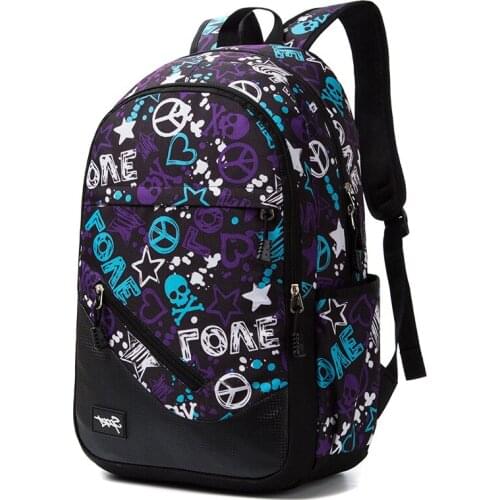 New Teenage Laptop Backpack Nylon School Bag Children Large-Capacity Printing Schoolbag Orthopedic Bagpack For Boys Girls Bolsas