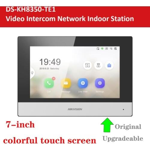 Original International Version DS-KH8350-WTE1 Indoor Station Monitor 802.3af POE App Hik-connect WiFi Video