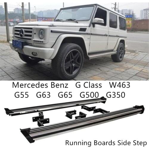 For Mercedes Benz G Class W463 G55 G63 G65 G500 G350 G450 1998-2018 Running Boards Side Step Bar Pedals High Quality Nerf Bars