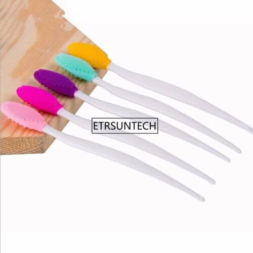 100pcs NEW Black Head Nose Brush Cleansing Makeup Brush With Case head Makeup Brushes Professional brushes F3143