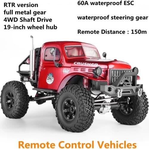 RTR Version RC Car 1:10 All-Terrain Climbing Car 2.4G RC Off-Road Vehicle RGT Full Metal Gear Model Cars