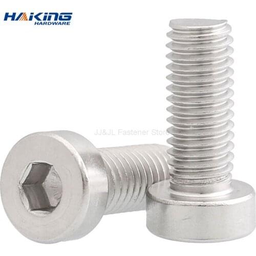 5-10p m3 M4 M5 M6 304 A2-70 stainless steel din7984 hexagon socket head hexagon simply supported hexagon head bolt L = 4-40mm