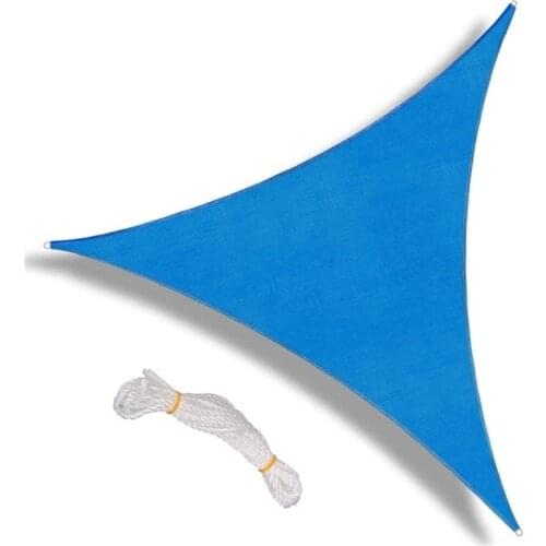 Triangle Sun Shade Sail Canopy Pergolas Top Cover Permeable UV Block Fabric for Outdoor Garden