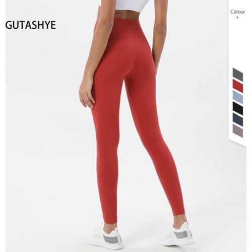 GUTASHYE 2021 Hot Sale Fitness Female Full Length Leggings 19 Colors Running Pants Comfortable And Formfitting Yoga Pants