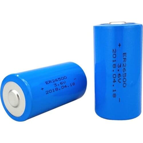 1PCS ER26500 smart water meter battery No. 2 type C 3.6V PLC lithium battery