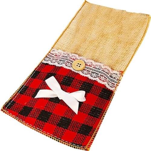 New Design 1PC Christmas Knife And Fork Set Christmas Decorations Christmas Knife And Fork Set On Cloth Home Decorations