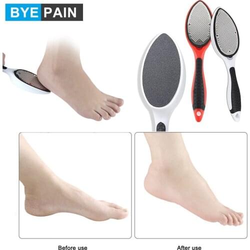 1Pcs Hard Dead Skin Callus Remover Foot File Foot Pedicure Double Side Sanding File Reusable Washable Stainless Steel File