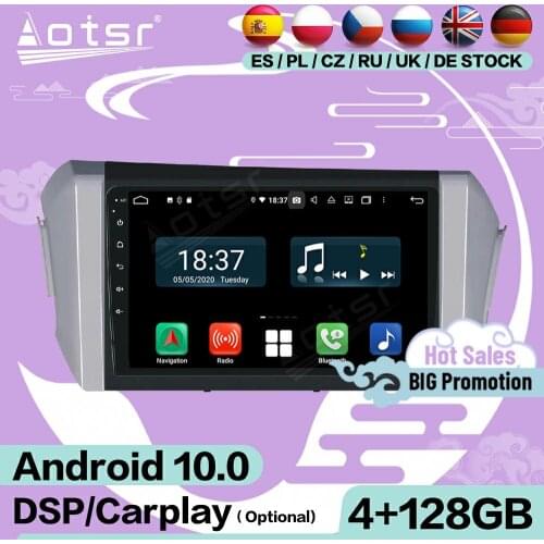 128G Carplay Screen Multimedia Stereo Android 10 Player For Toyota Innova 2015 2016 2017 2018 GPS Audio Radio Receiver Head Unit