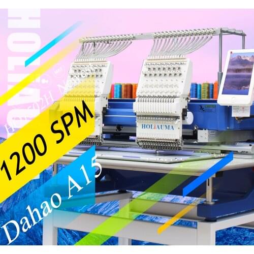3 Years Quality Warranty!!!Zsk Similar Portable 2 Head 15 Needles Computerized Embroidery Machine Display Parts Brother Used