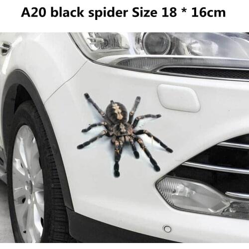 3D Spider Lizard Scorpion Car Sticker 3D animal pattern Vehicle Window Mirror Bumper Decal Decor Water-resistant High stickiness