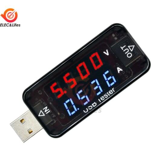 4 Bit High Precision USB Voltmeter Ammeter LCD Digital Current Voltage Charging Detector Mobile Power USB Tester Charger Doctor