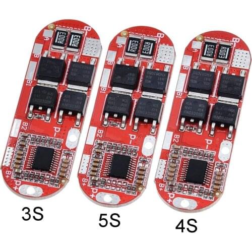 BMS 25A 3S 12.6V 4S 16.8V 5S 21V 18650 Li-ion Lithium Battery Protection Circuit Charging Board Module PCM Polymer Lipo Cell PCB
