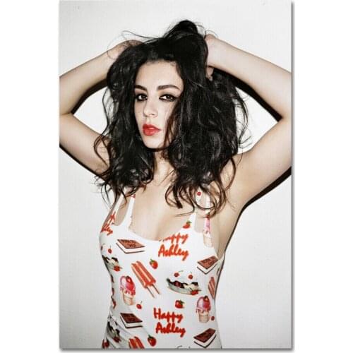 Charli XCX Music Singer Star New Hot 2 Silk Fabric Wall Poster Art Decor Sticker Bright