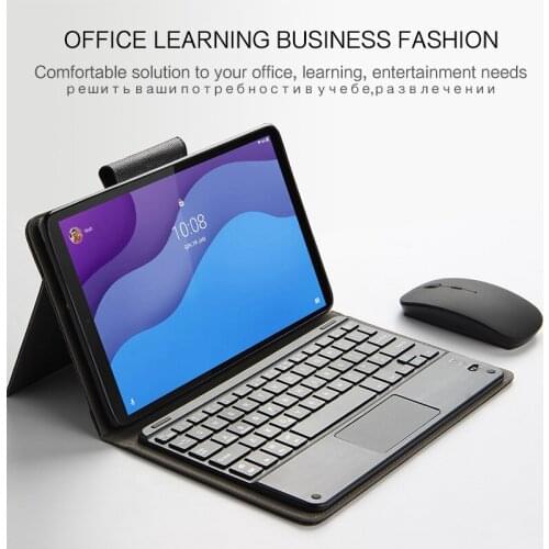 Luxury Cover for Lenovo Tab M10 HD 2nd Gen TB-X306X/F/N/M X306F Case Magnetic Wireless Bluetooth TouchPad Keyboard Funda + Film