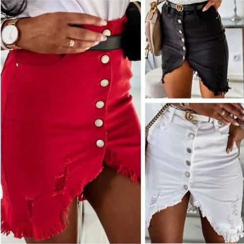 Fonyoomaui Denim Skirts For Women