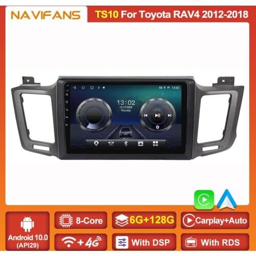 GPS Audio RDS DSP IPS 4G WIFI Android 11 2Din Car Radio Multimedia Video Player For Toyota RAV4 4 XA40 5 XA50 2012-2018 Headunit