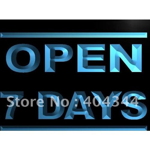 LB608- Open 7 Days Display Lure Bar Pub Light Sign home decor crafts