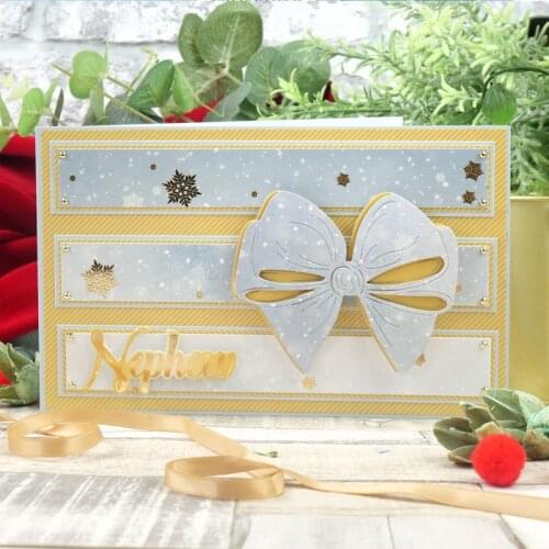 Tied With A Bow Metal Cutting Die Stencil For Diy Scrapbooking Paper Cards Crafts Embossing New 2019 Dies Cutter Decorative