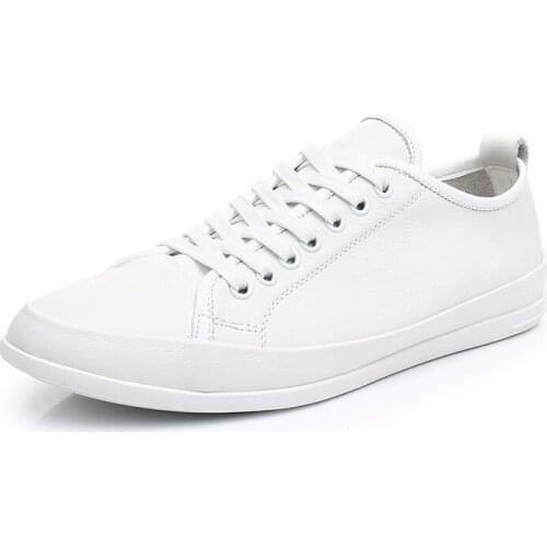 2020 Men Casual Shoes Man Fashion Genuine Leather Man Office Shoes Men Comfy Lace-up Comfortable soles Men Shoes