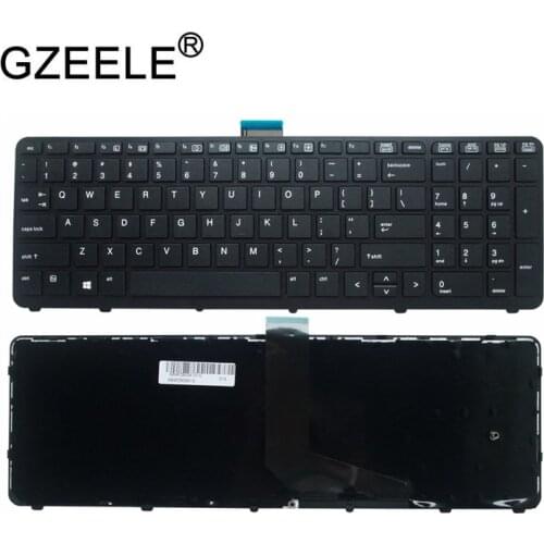 GZEELE NEW English laptop keyboard FOR HP for ZBOOK 15 17 G1 G2 PK130TK1A00 SK7123BL US black