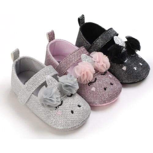 0-18M Summer Spring Baby Girl Shoes Soft Bottom Toddler Girls Princess First Walkers Sequins Bow Kids Crib shoes Prewalkers