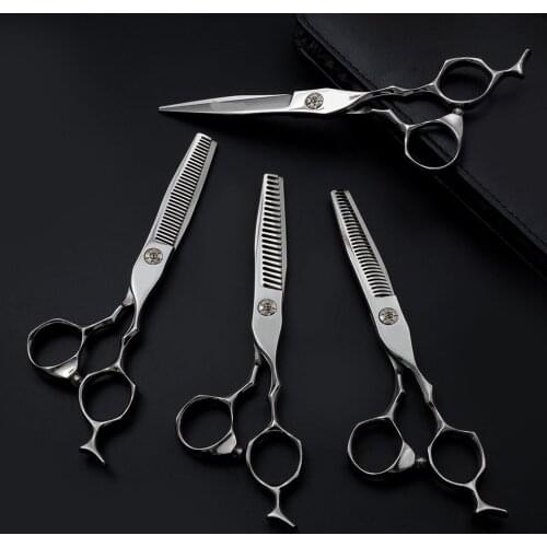 6.0" Stainless Hairdressing Scissors 21/29/32 Teeth Barber Makas Thinning Shears professional Hair Scissors hair cutting scissor