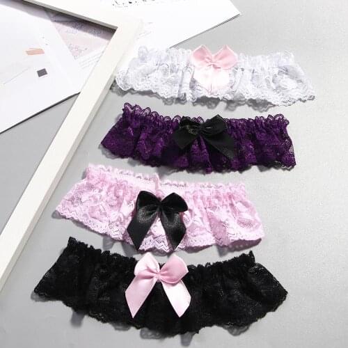 1Pc Fashion Leg Garter Belt Women Girls Wedding Party Bridal Sexy Lace Floral Bowknot Cosplay Suspender Wedding Party Hot Sale