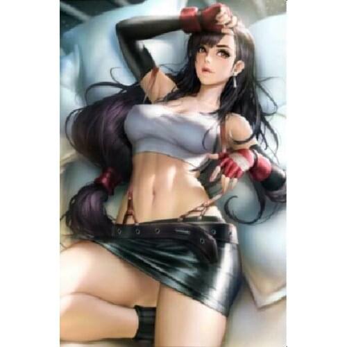 Hot Game Tifa Lockhart Art Film Print Silk Poster Home Wall Decor 24x36inch