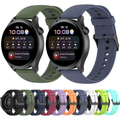 For Huawei Watch 3/3 Pro Wrist Strap Soft Silicone Band For Huawei Watch GT 2 Pro/GT2 46mm/Magic 2 46/GS Pro 22mm Sport Bracelet