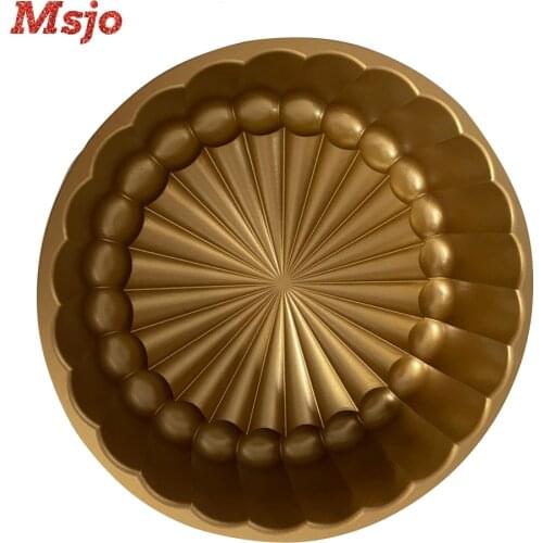 Charlotte Cakes Mold Aluminium Kitchen Accessories Decoration Round Christmas Wedding Family 3D Charlotte Cake Pan 24*7*2cm