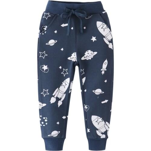 Funnygame Kids Long Pants with Monsters Printed Autumn Spring Boys Girls Sweatpants Hot Selling Children Long Pants Baby Clothes