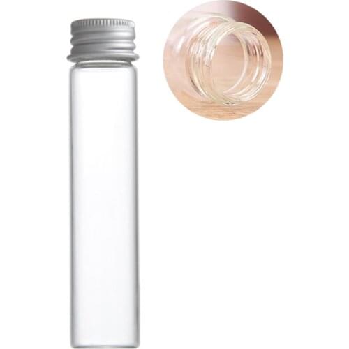 2Pcs Glass Jar Bottles 17ML Tobacco Herb Storage Box Shisha Case Smoking Cigarette Accessories Kitchen Jars With Aluminum Cover