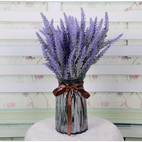 Wedding Purple Lavender High-end Simulation of Planting Hair Pastoral Style Decoration Bunch of Immortal Flowers